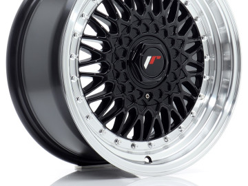 Jr Wheels Jr9 16X7,5 Et25 Blank Gloss Black W/Machined Lip