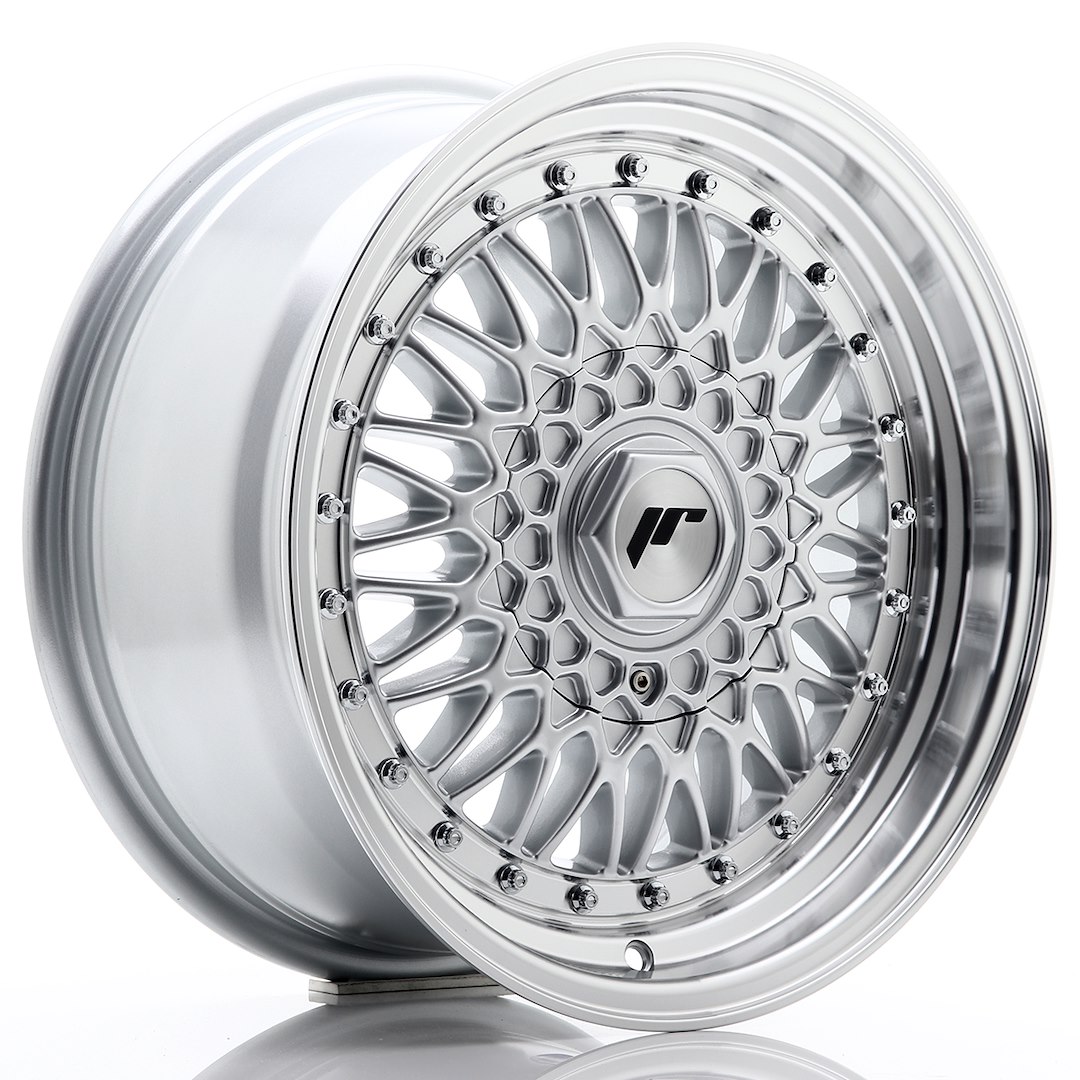 Jr Wheels Jr9 16X7,5 Et25 Blank Silver W/ Machined Lip Silver Rivets