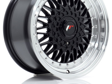 Jr Wheels Jr9 16X8 Et25 Blank Gloss Black W/Machined Lip