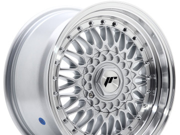 Jr Wheels Jr9 16X8 Et25 Blank Silver W/ Machined Lip Silver Rivets