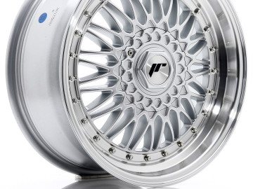 Jr Wheels Jr9 17X7,5 Et20 4X100/108 Silver W/ Machined Lip Silver Rivets