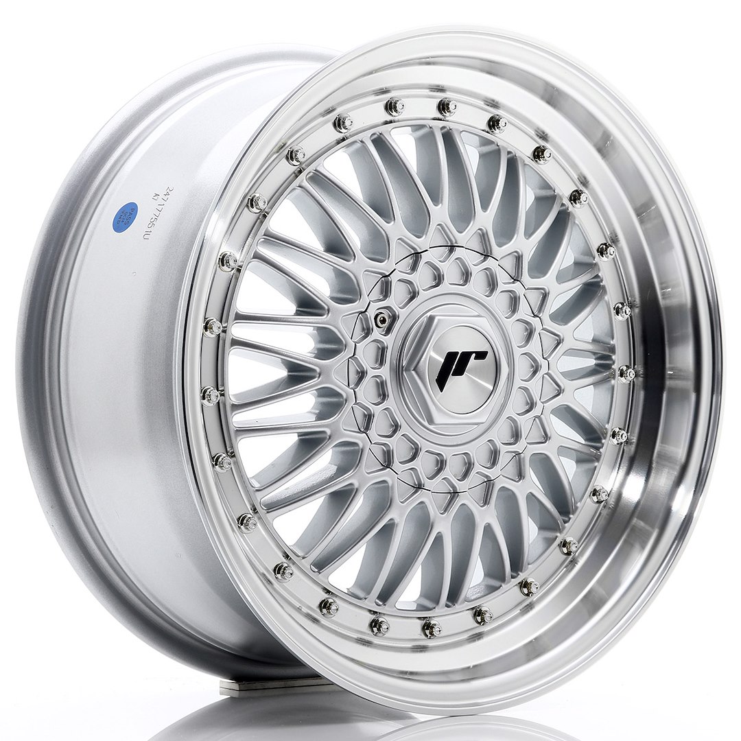 Jr Wheels Jr9 17X7,5 Et35 5X100/114 Silver W/ Machined Lip Silver Rivets