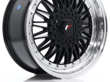 Jr Wheels Jr9 18X8 Et35 5X112 Gloss Black W/ Machined Lip