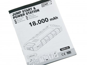 Jump Starter Bateria de lítio de 18000 mAh 