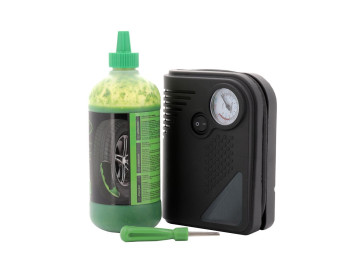 KIT REPARAÇÃO PNEUS COMPRESSOR+SELANTE 450ML