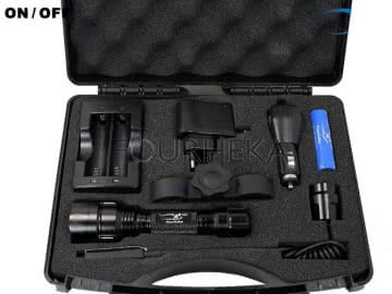 Kit Caça Lanterna Led ML-3 1300 Lumens Modo ON / OFF