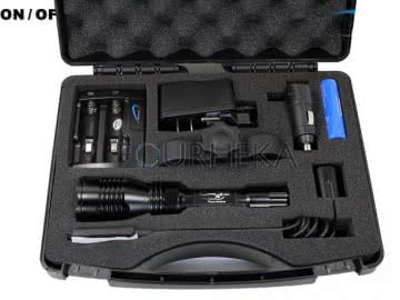 Kit Caça Lanterna Led ML-9 Led 1600 Lumens Modo ON / OFF