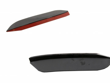 Kit Front Bumper Flaps Side Fins Flaps suitable for MERCEDES A-Class W177 V177 (04.2018-up) A35 Design Black Edition