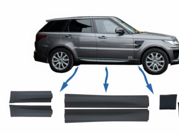 Kit Package Front/Rear Lower Door Moldings and Front Lower Fender suitable for Land Rover Range Rover Sport L494 (2013-up)