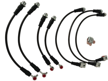 Kit de 7 tubos de travão reforçados tipo 