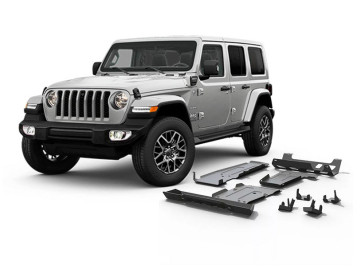 Kit de protecção da parte inferior da carroçaria RIVAL alumínio 6mm Wrangler JL [2019 - ] 