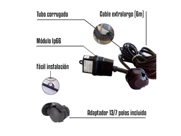 Kit elétrico para engate de reboque 13 pinos