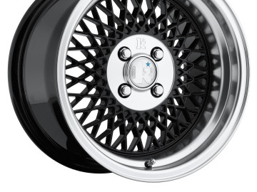 Klutch Sl1 16X8 Et15 4X100 Gloss Black W/ Machined Lip
