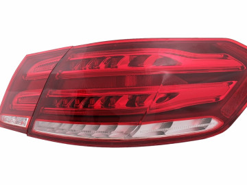 LED BAR Taillights suitable for Mercedes E-Class W212 Facelift (2013-2016) Dynamic Sequential Turning Light Red Clear