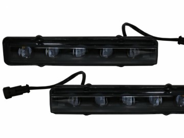 LED DRL Black Daytime Running Lights suitable for MERCEDES Benz G-Class W463 (1989-up) G65 A-Design Black