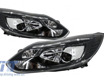 LED DRL Headlights Xenon Look suitable for FORD Focus III (2011-up)