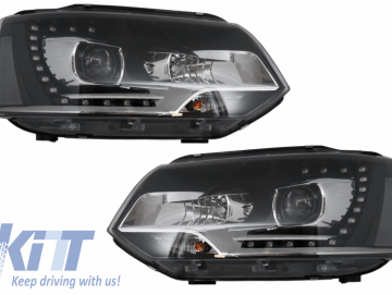 LED Dayline Headlights suitable for VW Transporter T5 (2010-2015) Xenon Look