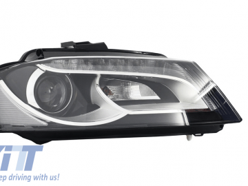 LED Headlights suitable for AUDI A3 8P1 (2008-2012) Design Black/Crystal-Clear