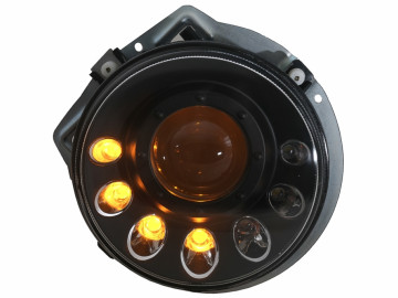 LED Headlights suitable for Mercedes G-Class W463 (1989-2012) Black Dynamic Sequential Turning Light