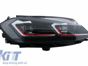 LED Headlights suitable for VW Golf 7.5 VII (2017-Up) GTI Look with Sequential Dynamic Turning Lights