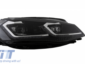 LED Headlights suitable for VW Golf 7.5 VII Facelift (2017-up) with Sequential Dynamic Turning Lights