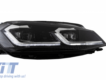 LED Headlights suitable for VW Golf 7.5 VII Facelift (2017-up) with Sequential Dynamic Turning Lights