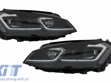 LED Headlights suitable for VW Golf 7 VII (2012-2017) Facelift G7.5 R Line Look with Sequential Dynamic Turning Lights