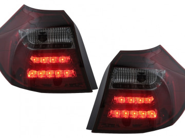 LED Light Bar Taillights suitable for BMW 1 Series E81 E87 (2004-08.2007) Red Smoke