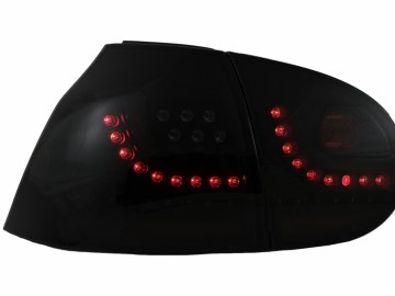 LED Taillights Dynamic Smoke Extrme Black with Rear Bumper Extension suitable for VW Golf 5 (2004-2007) Urban GTI Design
