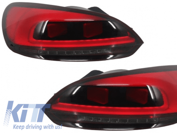 LED Taillights Light Bar suitable for VW Scirocco III (2008+) Red/Smoke