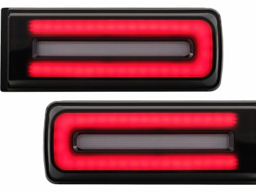 LED Taillights Light Bar suitable for Mercedes G-Class W463 (2008-2017) Facelift 2018 Design Dynamic Sequential Turning Lights Black