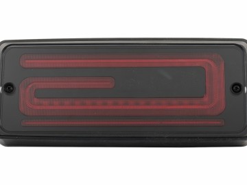 LED Taillights Light Bar suitable for Mercedes G-Class W463 (2008-2017) Facelift 2018 Design Dynamic Sequential Turning Lights Smoke Red