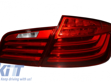 LED Taillights M Performance suitable for BMW 5 Series F10 (2011-2017) Red Clear LCI Design