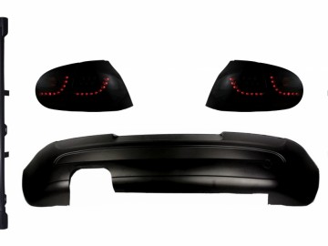 LED Taillights Smoke Black Dynamic Lights with Rear Bumper Extension and Side Skirts suitable for VW Golf 5 (2004-2007) GTI 30 Design