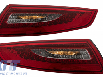 LED Taillights for PORSCHE 911 / 997 2004-2008 Fog light Red/Crystal