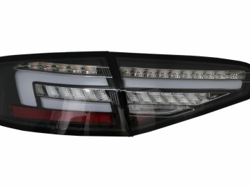 LED Taillights suitable for AUDI A4 B8 Sedan (2012-2015) Red Black Dynamic Sequential Turning Lights
