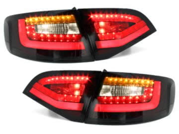 LED Taillights suitable for AUDI A4 B8 Avant (2008-2011) Black/Smoke