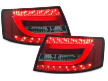 LED Taillights suitable for AUDI A6 4F Limousine 04-08 Red/Smoke