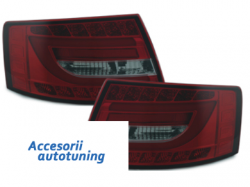 LED Taillights suitable for AUDI A6 Limousine 04-08 Red/Smoke