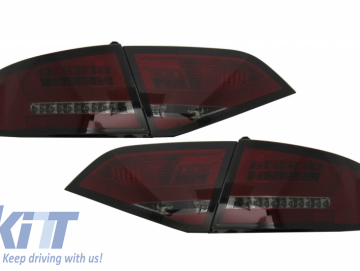 LED Taillights suitable for AUDI A4 B8 Sedan Limousine (2008-2011) Red Smoke