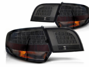 LED Taillights suitable for Audi A3 8P Sportback (2004-2008) Black Smoke