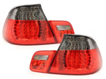 LED Taillights suitable for BMW E46 2D Cabrio (2000-2005) Red/Smoke