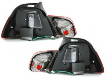 LED Taillights suitable for BMW E46 2D Cabrio (2000-2005) Red/Crystal