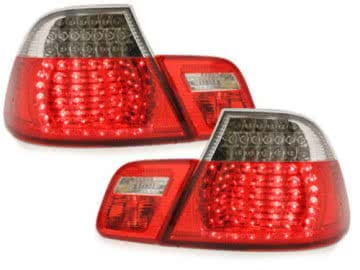 LED Taillights suitable for BMW 3 Series E46 2D Coupe Facelift (2003-2006) Red/Crystal