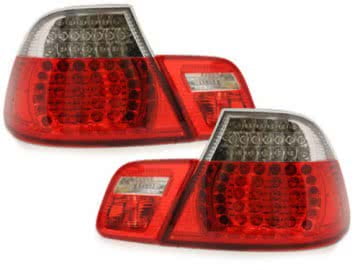 LED Taillights suitable for BMW 3 Series E46 2D Coupe Facelift (2003-2006) Red/Crystal