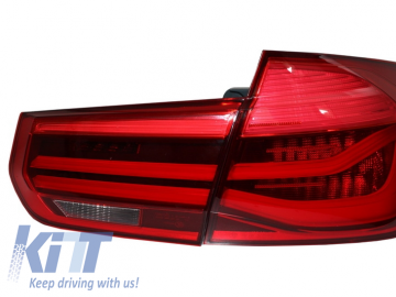 LED Taillights suitable for BMW 3 Series F30 Pre LCI (2011-2014) Red Clear Conversion to LCI Design