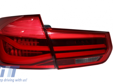 LED Taillights suitable for BMW 3 Series F30 Pre LCI (2011-2014) Red Clear Conversion to LCI Design