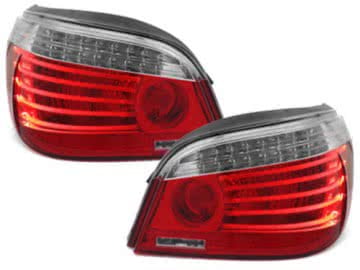 LED Taillights suitable for BMW 5 Series E60 04.2003-03.2007 Red/Clear LCI Facelift Design