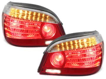 LED Taillights suitable for BMW 5 Series E60 04.2003-03.2007 Red/Clear LCI Facelift Design