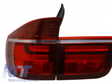 LED Taillights suitable for BMW X5 E70 (2007-2010) Light Bar LCI Facelift Design